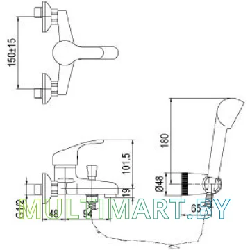 Смеситель Valvex RUBIN 2444060 картинка 2